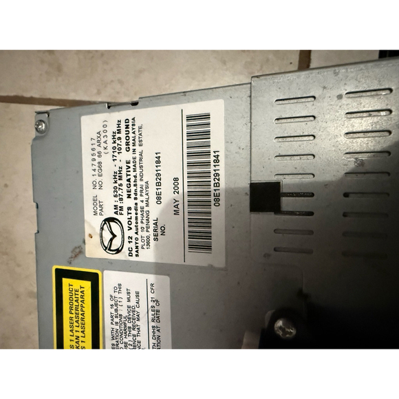 Mazda Car Stereo Radio Audio System CD Player Black - Picture 3 of 6